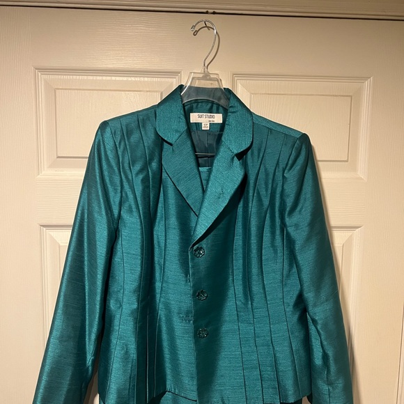 Suit Studio Turquoise Women's Blazer - Picture 4 of 10